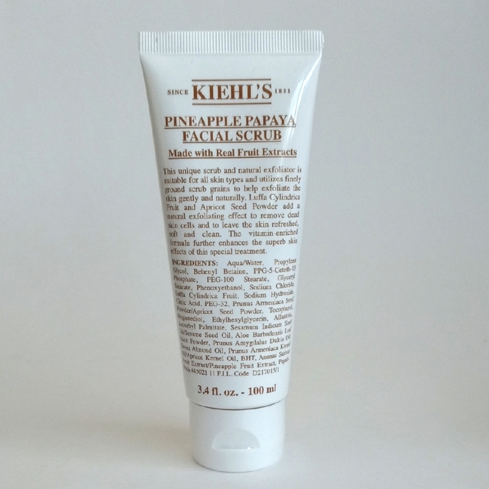 Kiehl's White Pineapple Papaya Facial Scrub 3.4oz Gentle Facial Wash Cleanse